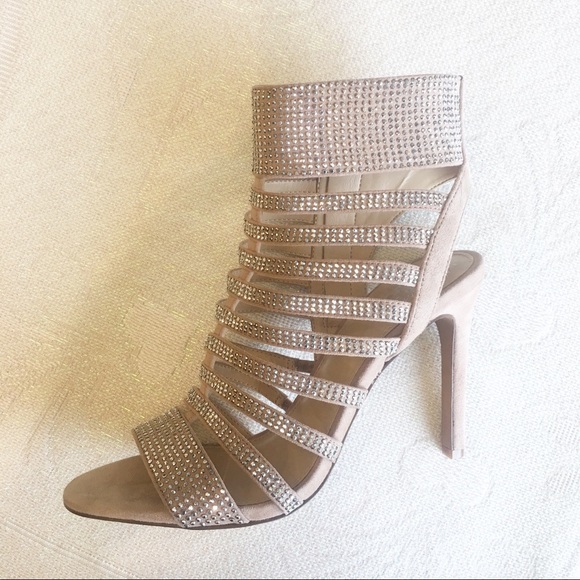 Vince Camuto Katal Rhinestone Coated Cage Heel - Picture 5 of 7